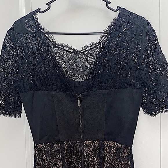 NWOT BCBGMaxAzria Lila Black lace bustier dress lined size 4 - Picture 8 of 15